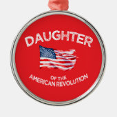 Daughter of the American Revolution DAR Star USA Metalen Ornament (Voorkant)