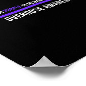 Daughter Overdose Awareness I Draag Paarse Poster (Hoek)
