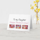 Daughter pastel rozen moederdag kaart (Gele Bloem)