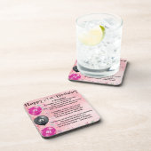 Daughter Poem 21st Birthday Drankjes Onderzetter (Rechterzijde)