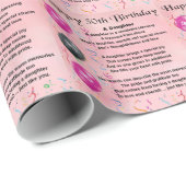 Daughter Poem 30th Birthday Cadeaupapier (Rol Hoek)