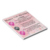 Daughter Poem 30th Birthday Notitieblok (Schuin)