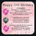 Daughter Poem 30th Birthday Vierkante Sticker<br><div class="desc">Een geweldig cadeau voor een dochter op haar 30ste verjaardag</div>