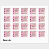 Daughter Poem 30th Birthday Vierkante Sticker (Vel)