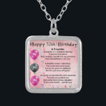 Daughter Poem 30th Birthday Zilver Vergulden Ketting<br><div class="desc">Een geweldig cadeau voor een dochter op haar 30ste verjaardag</div>