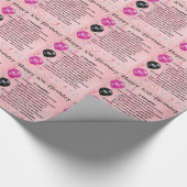 Daughter Poem 40th Birthday Cadeaupapier (Hoek)