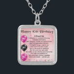 Daughter Poem 40th Birthday Zilver Vergulden Ketting<br><div class="desc">Een groot cadeau voor haar dochter op haar 40ste verjaardag</div>