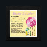 Daughter Poem Keepomwille Box - 21st Birthday Desi Cadeaudoosje<br><div class="desc">Een groot cadeau voor een speciale dochter op haar 21ste verjaardag</div>