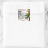 Daughter Poem - kerstAfbeelding Vierkante Sticker (Tas)