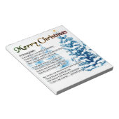 Daughter Poem - kerstontwerp Notitieblok (Schuin)