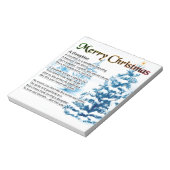 Daughter Poem - kerstontwerp Notitieblok (Linkerzijde)