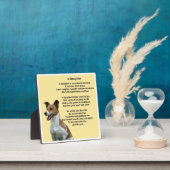 Daughter Poem Plaque - Jack Russell Design Fotoplaat (Insitu)