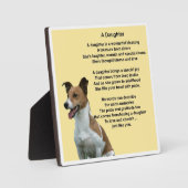 Daughter Poem Plaque - Jack Russell Design Fotoplaat (Voorkant)