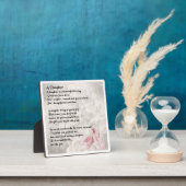 Daughter Poem Plaque - ontwerp balletschoenen Fotoplaat (Insitu)