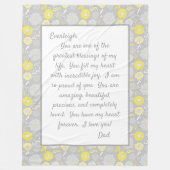 Daughter Proud van U Fleece Deken (Voorkant)