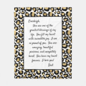 Daughter Proud van U Fleece Deken (Voorkant)