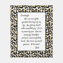 Daughter Proud van U Fleece Deken