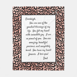 Daughter Proud van U Fleece Deken