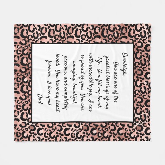 Daughter Proud van U Fleece Deken (Voorkant (Horizontaal))