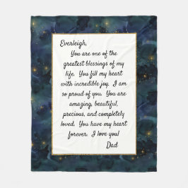 Daughter Proud van U Fleece Deken