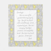 Daughter Proud van U Fleece Deken (Voorkant)