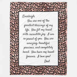 Daughter Proud van U Fleece Deken