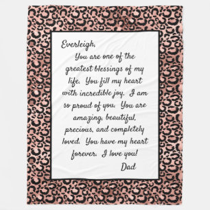 Daughter Proud van U Fleece Deken