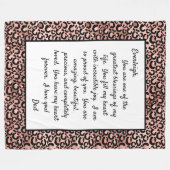 Daughter Proud van U Fleece Deken (Voorkant (Horizontaal))