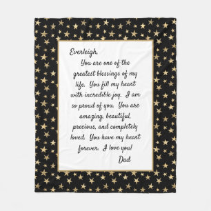 Daughter Proud van U Fleece Deken