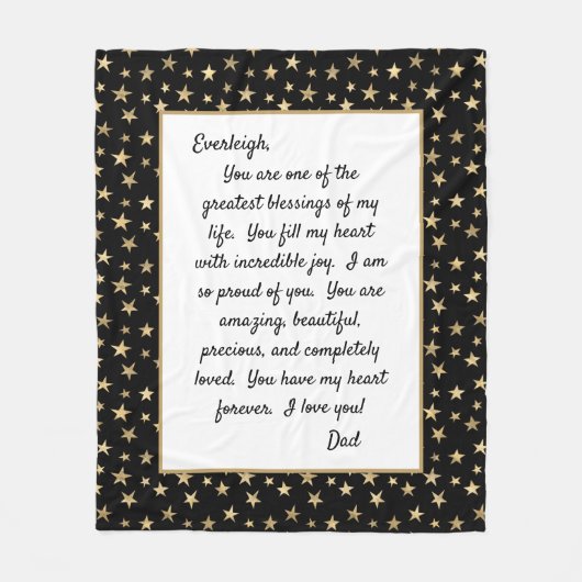 Daughter Proud van U Fleece Deken (Voorkant)