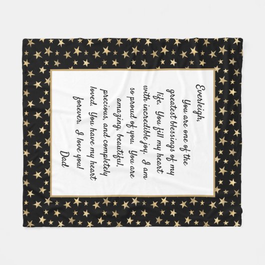 Daughter Proud van U Fleece Deken (Voorkant (Horizontaal))