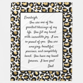 Daughter Proud van U Fleece Deken