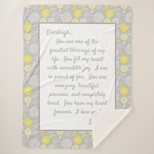 Daughter Proud van U Sherpa Deken (Voorkant)