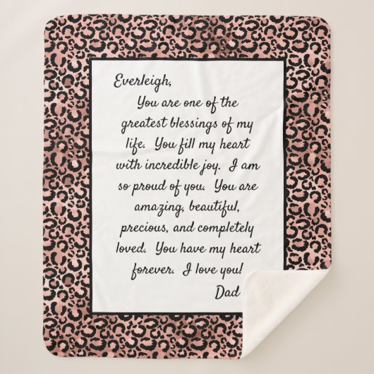 Daughter Proud van U Sherpa Deken (Voorkant)