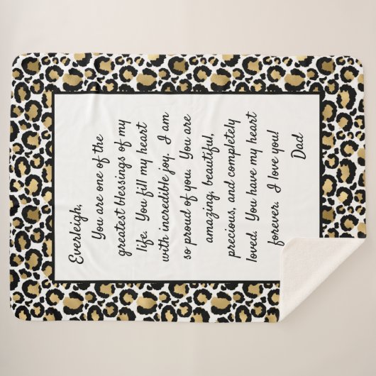 Daughter Proud van U Sherpa Deken (Voorkant (horizontaal))