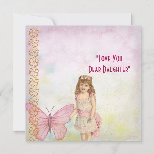 Daughter Rustic Butterfly Flora  Valentijn (Achterkant)