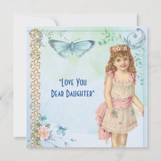 Daughter Rustic Butterfly Flora  Valentijn (Achterkant)