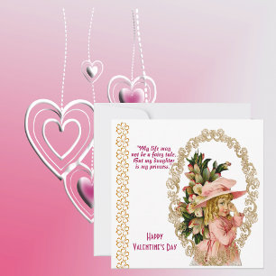 Daughter Rustic Gold Lijst  Valentijn Kaart