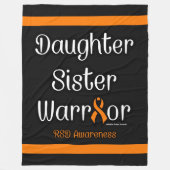 Daughter Sister Warrior...RSD Fleece Deken (Voorkant)
