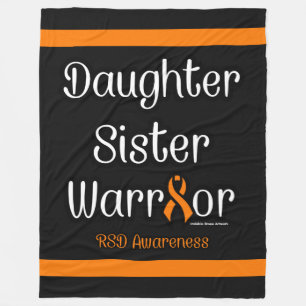 Daughter Sister Warrior...RSD Fleece Deken