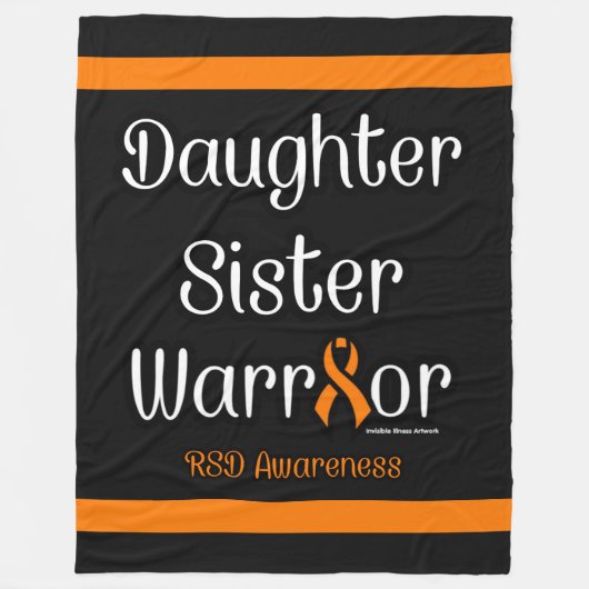 Daughter Sister Warrior...RSD Fleece Deken (Voorkant)