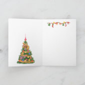 Daughter Snow Wereldbol Gingerbrood kerst Feestdagen Kaart (Binnen)