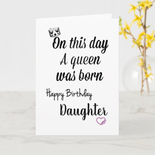 **DAUGHTER** SPECIALE "U" EN BIJZONDERE "GROOT" KAART (Gele Bloem)