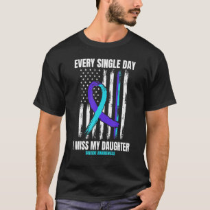 Daughter Suicide Awareness Prevention American Fla T-shirt