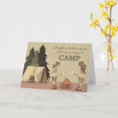 Daughter, Summer Camp Thinking of You Kaart (Gele Bloem)