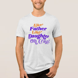 Daughter to Dad Cadeaus Voeg foto toe Terug Grappi Tri-Blend Shirt