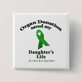 Daughter Transplant Vierkante Button 5,1 Cm