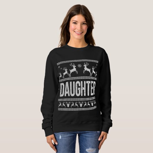 Daughter Ugly KerstSweater Trui (Voorkant volledig)