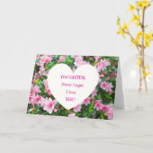 Daughter, vergeet nooit dat ik van je hou! kaart (Gele Bloem)