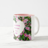 Daughter, vergeet nooit dat ik van je hou! tweekleurige koffiemok (Voorkant rechts)